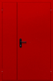 Фото двери «Полуторная глухая (красная)» в Обнинску